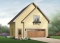 Vue avant - MODÈLE DE BASE - Garage double avec logement à l'étage - Zoé