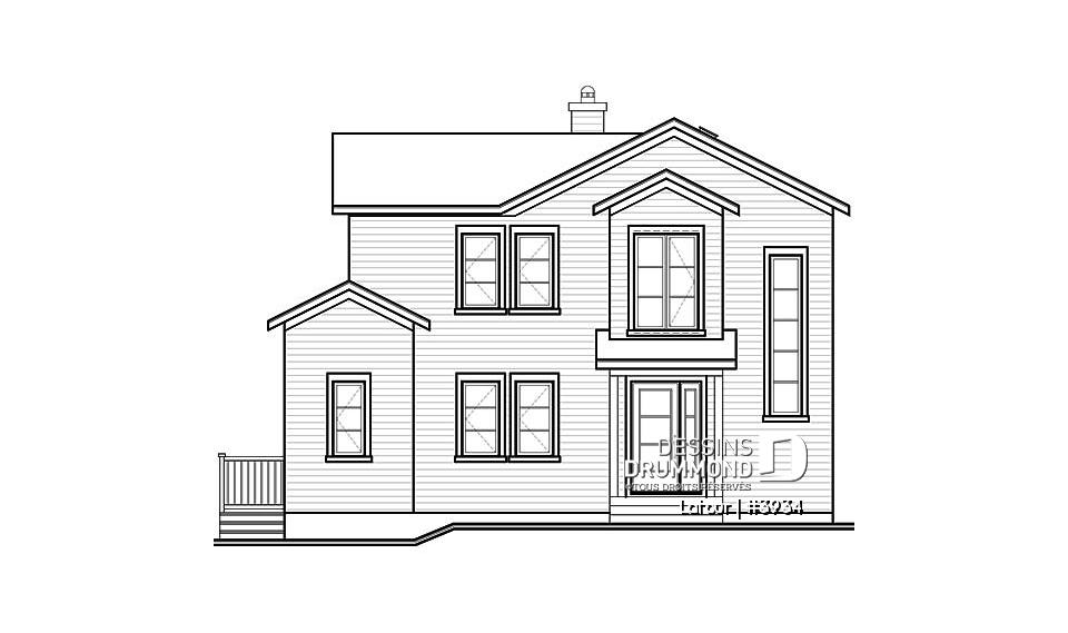 Élévation avant - Latour