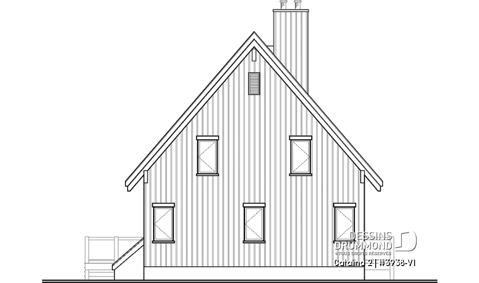 Élévation arrière - Catalina 2