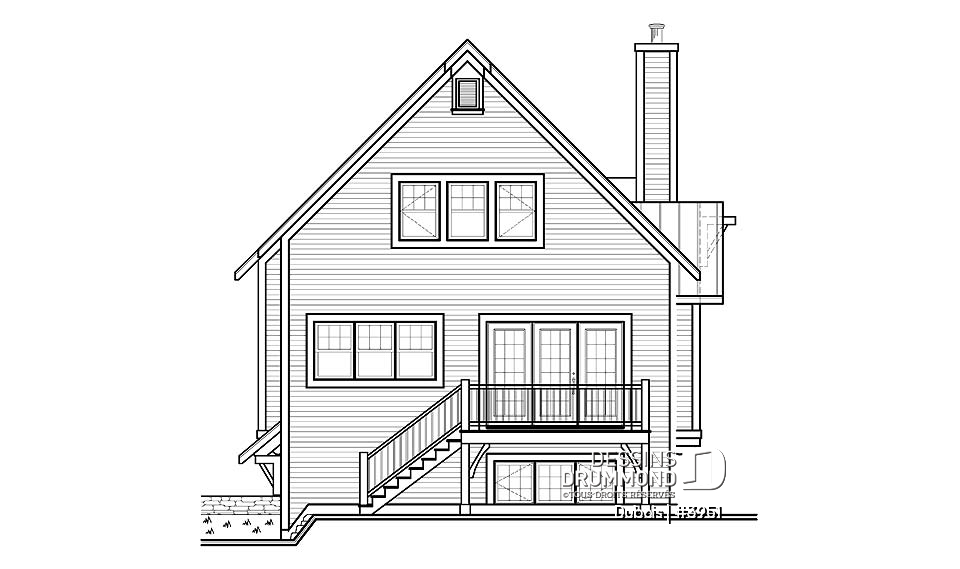 Élévation arrière - Dubois