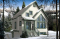 Vue avant - MODÈLE DE BASE - Chalet d'inspiration scandinave, de ski avec vue panoramique, 1 à 3 chambres, mezzanine - Dubois