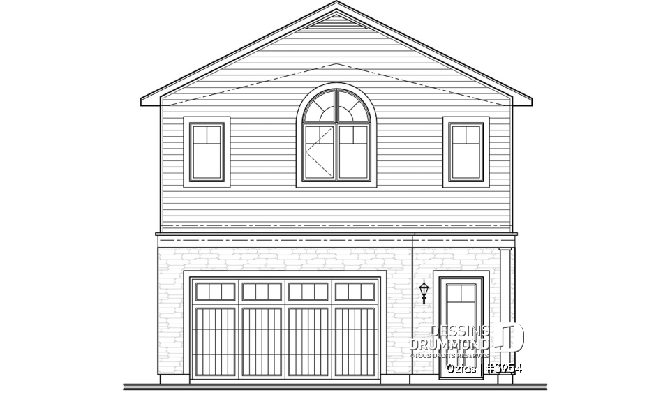 Élévation avant - Ozias