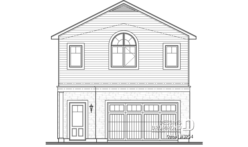 Élévation avant - Ozias