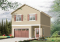 Vue avant – Modèle ORIGINAL - Plan de grand garage simple + atelier, logement 2 chambres à l'étage, aire ouverte, beaucoup de rangement - Ozias 2