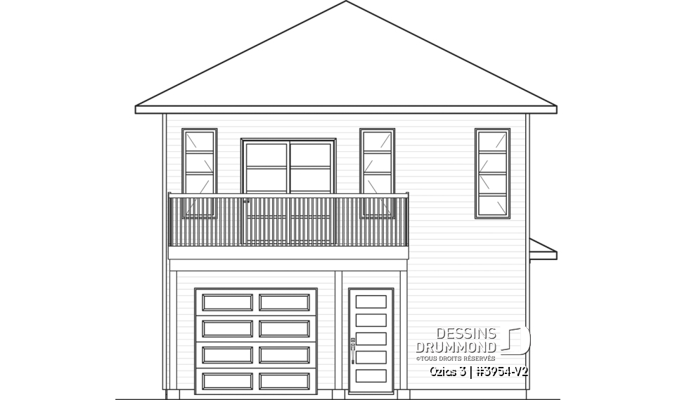 Élévation arrière - Ozias 3