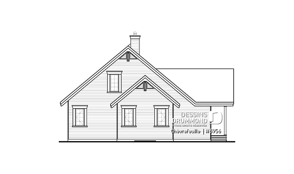 Élévation avant - Chèvrefeuille 