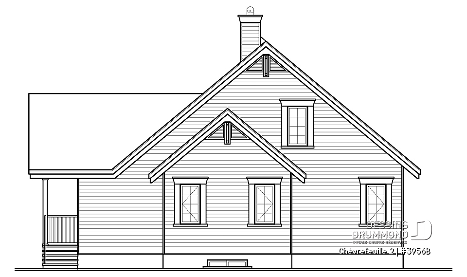 Élévation avant - Chèvrefeuille 2