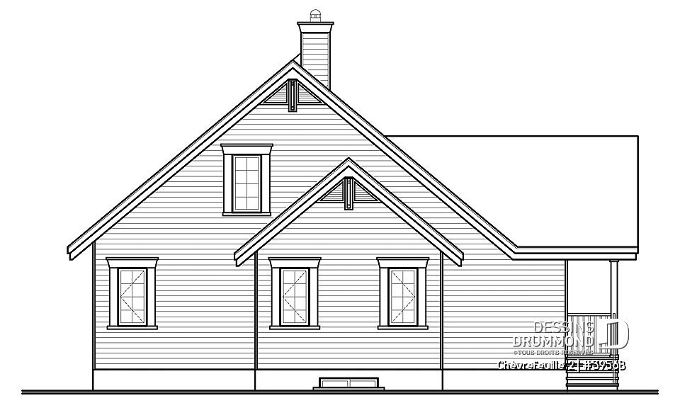 Élévation avant - Chèvrefeuille 2