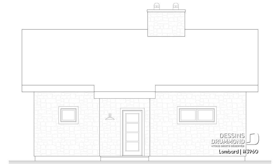 Élévation avant - Lombard