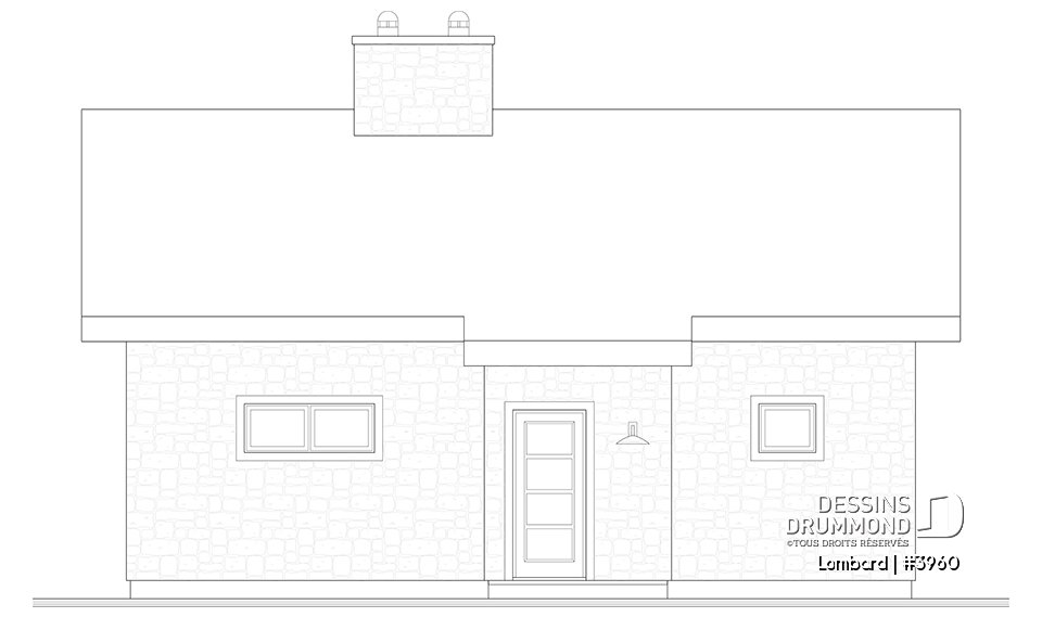 Élévation avant - Lombard