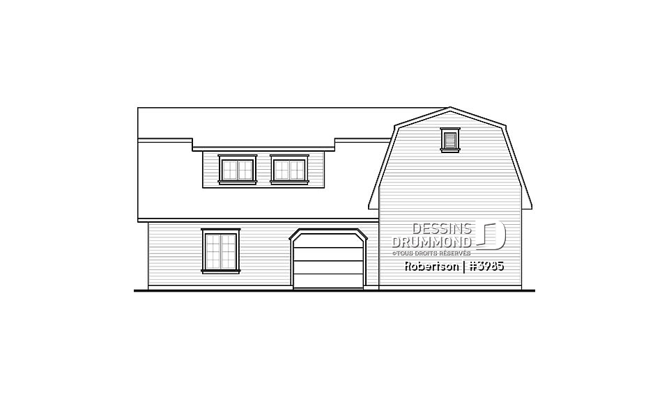 Élévation arrière - Robertson