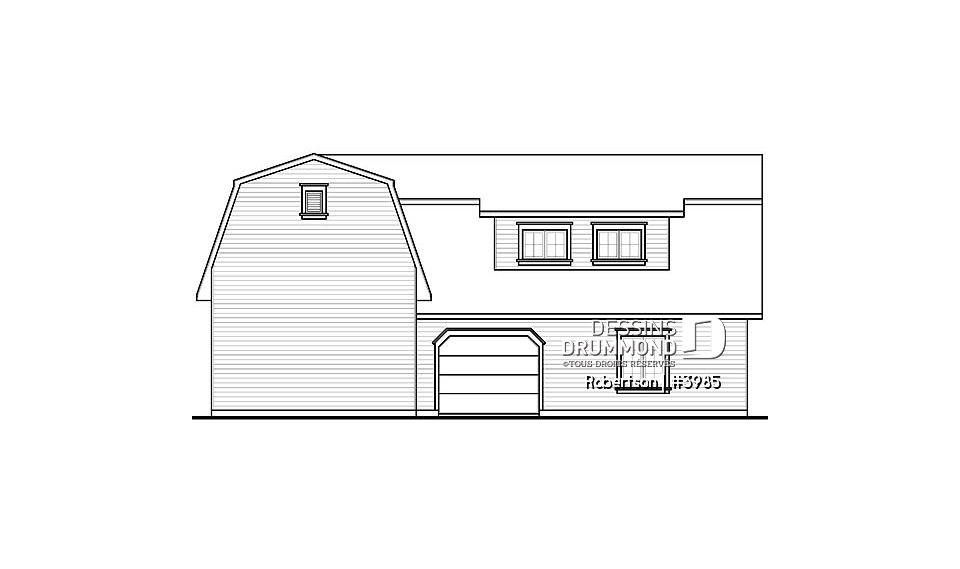 Élévation arrière - Robertson