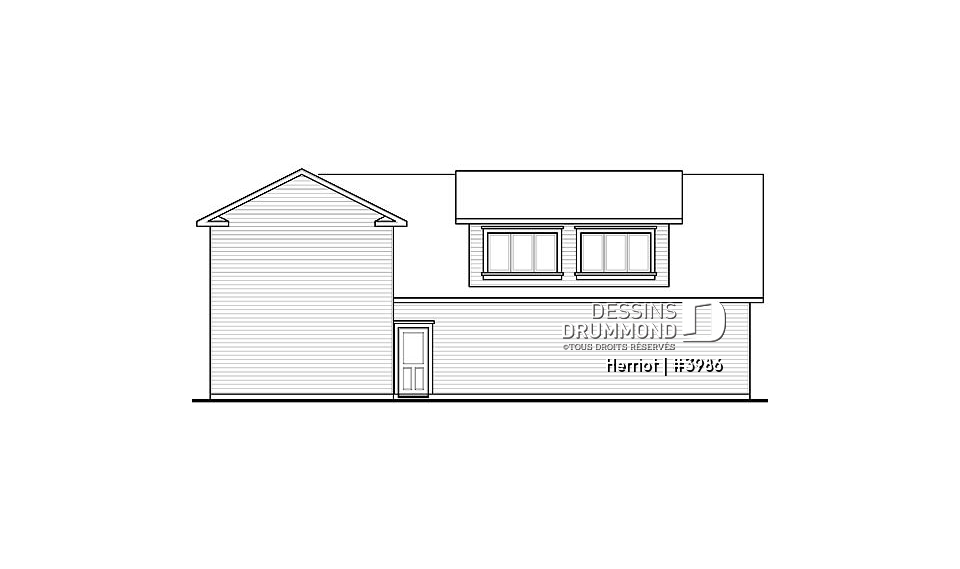 Élévation arrière - Herriot