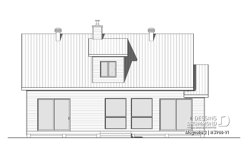 Élévation arrière - Magnolia 2