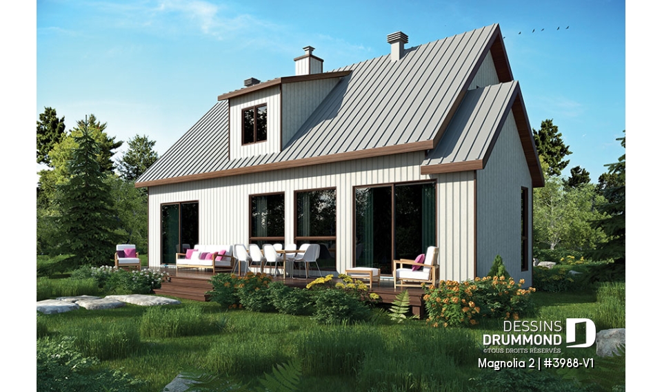 Vue arrière - MODÈLE DE BASE - Magnolia 2