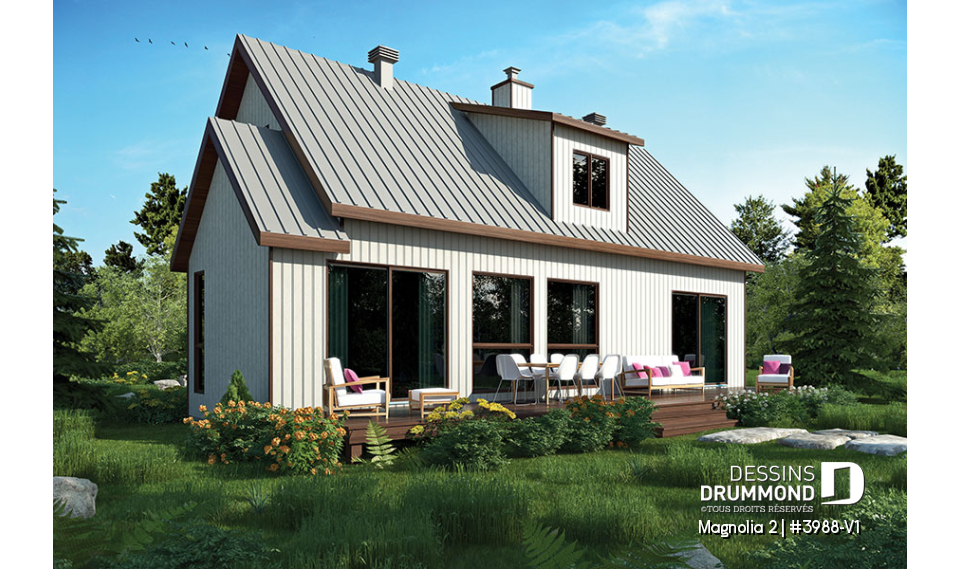 Vue arrière - MODÈLE DE BASE - Magnolia 2