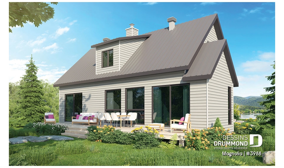 Vue arrière - MODÈLE DE BASE - Magnolia