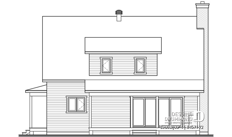 Élévation arrière - Beauséjour 4