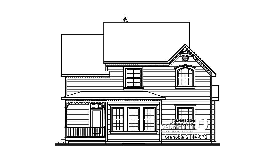 Élévation arrière - Grenoble 2