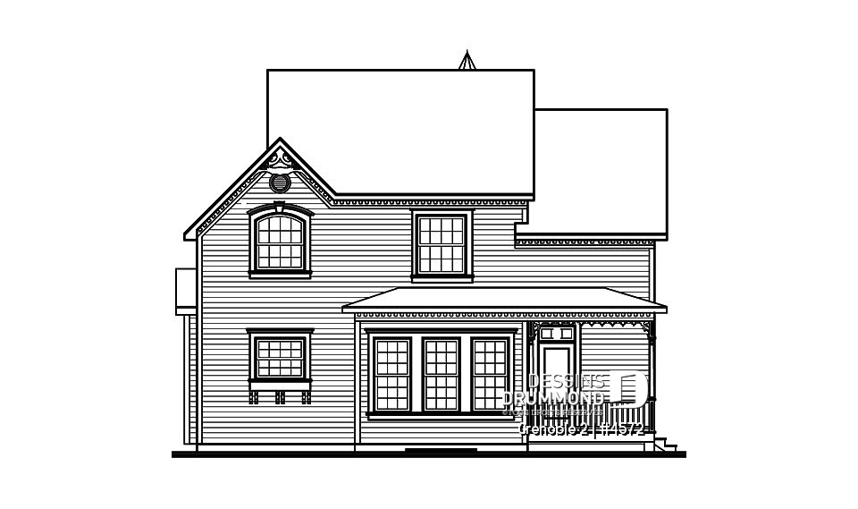 Élévation arrière - Grenoble 2