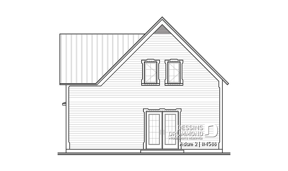 Élévation arrière - Adam 2