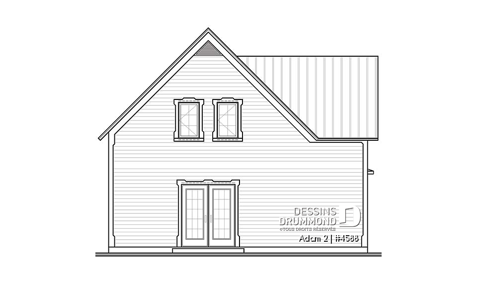 Élévation arrière - Adam 2