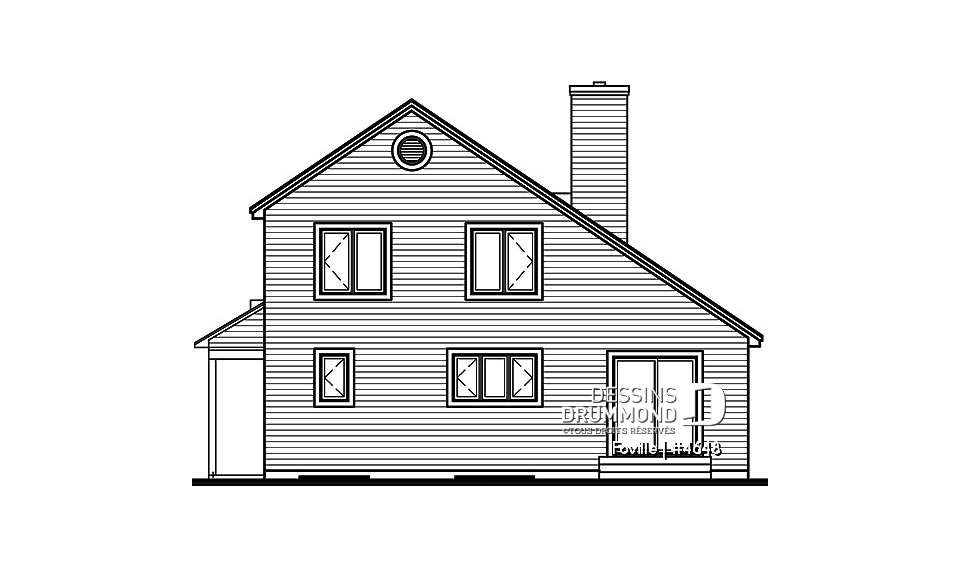 Élévation arrière - Foville