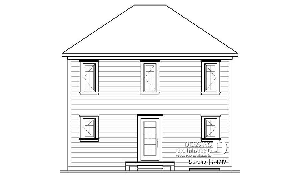 Élévation arrière - Duranel