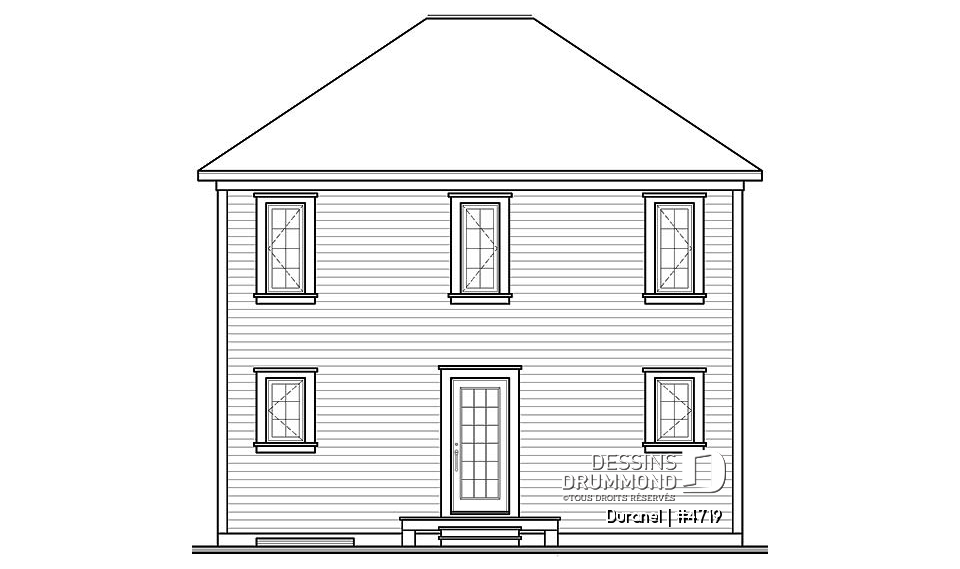 Élévation arrière - Duranel