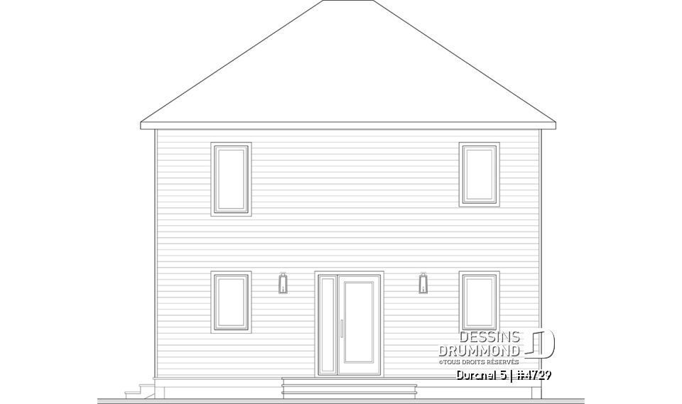 Élévation arrière - Duranel 5