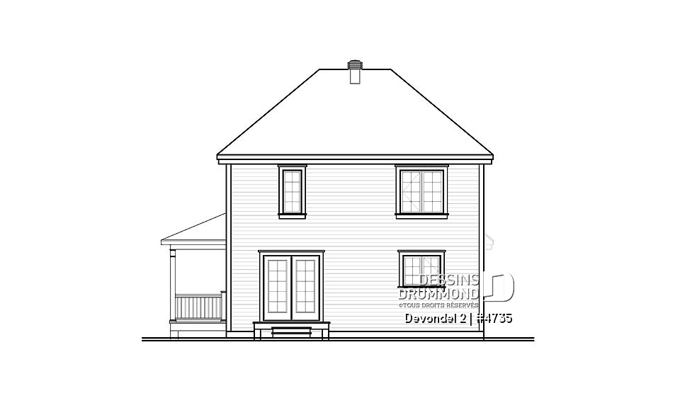 Élévation arrière - Devondel 2