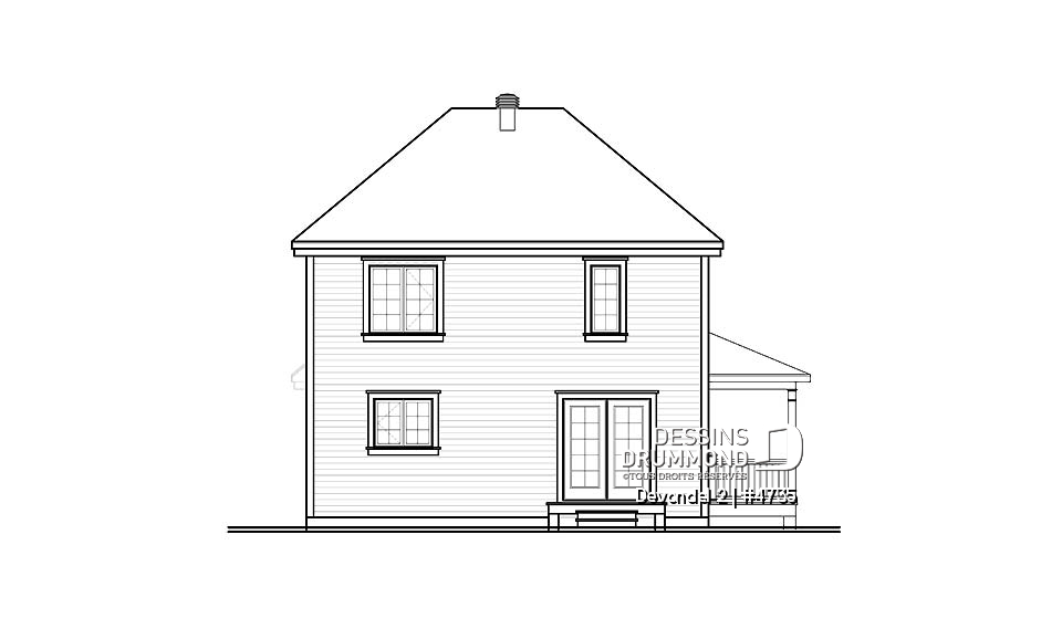 Élévation arrière - Devondel 2