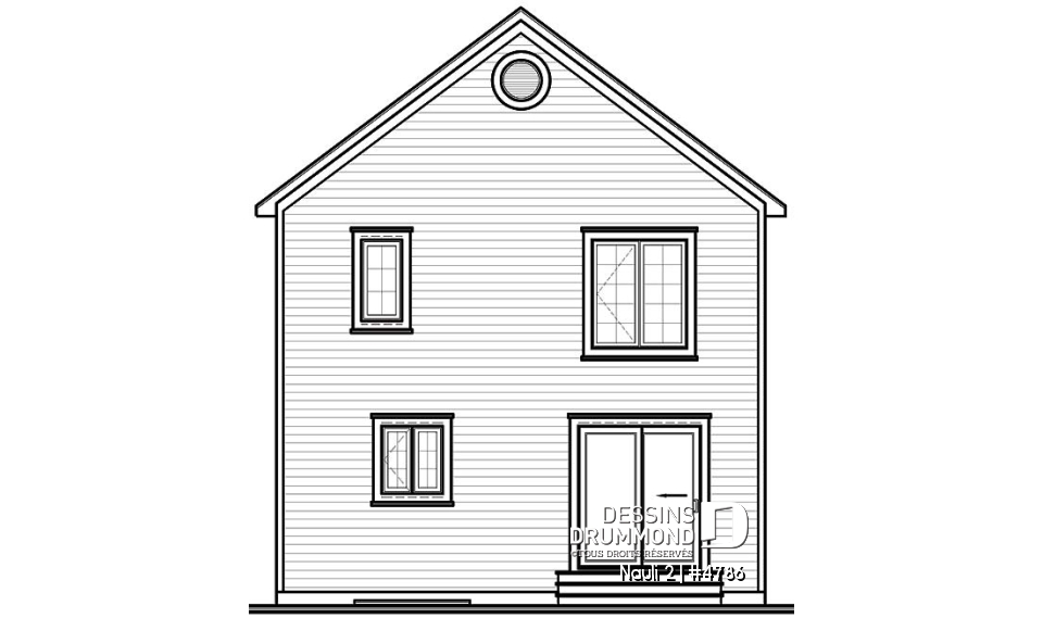 Élévation arrière - Nauli 2