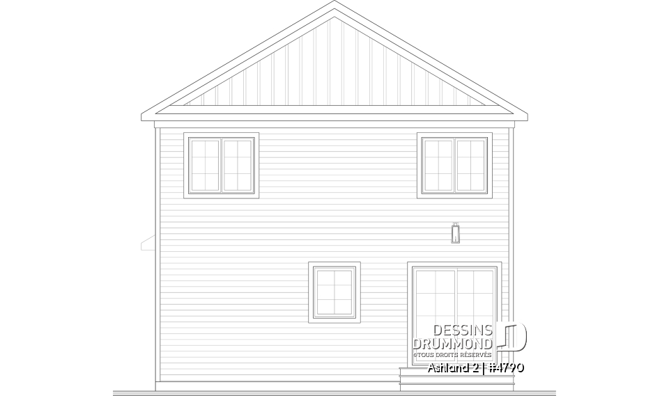 Élévation arrière - Ashland 2