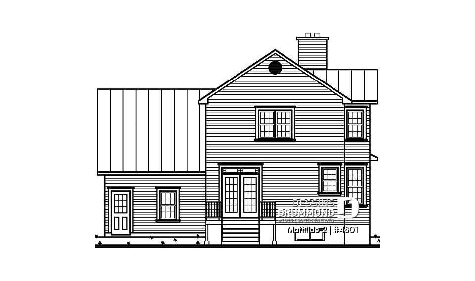 Élévation arrière - Mathilde 2