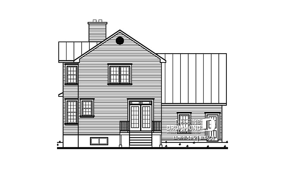 Élévation arrière - Mathilde 2