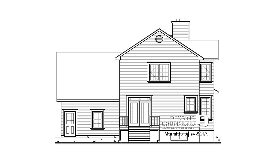 Élévation arrière - Mathilde 3