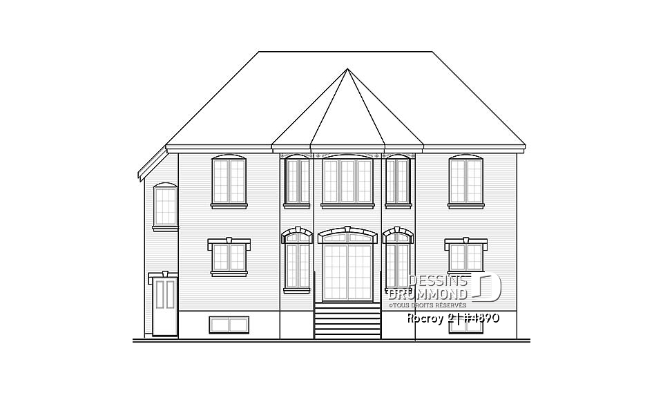 Élévation arrière - Rocroy 2