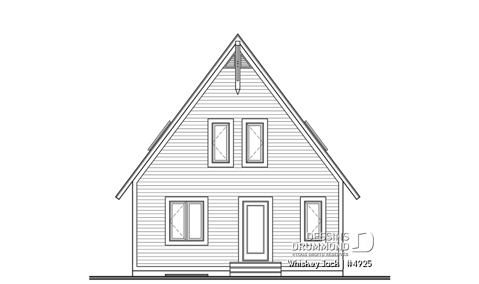 Élévation arrière - Whiskey Jack