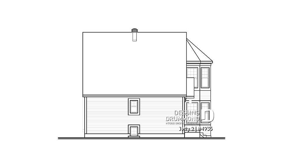 Élévation arrière - Jetty 2