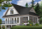 Vue arrière - MODÈLE DE BASE - Très populaire plan de chalet 2 chambres avec abri-moustiquaire et foyer imposant,superbe terrasse - Madelaine 2