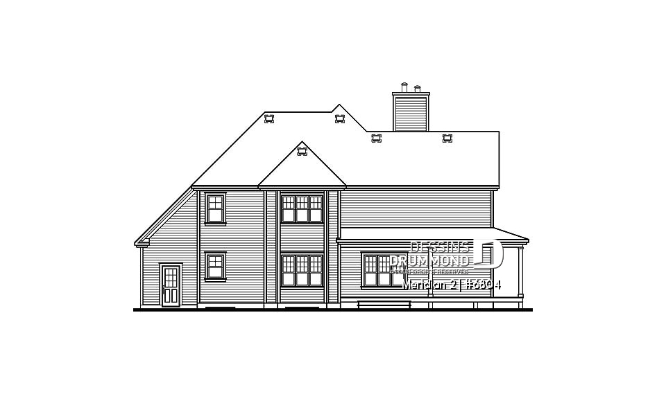 Élévation arrière - Meridian 2