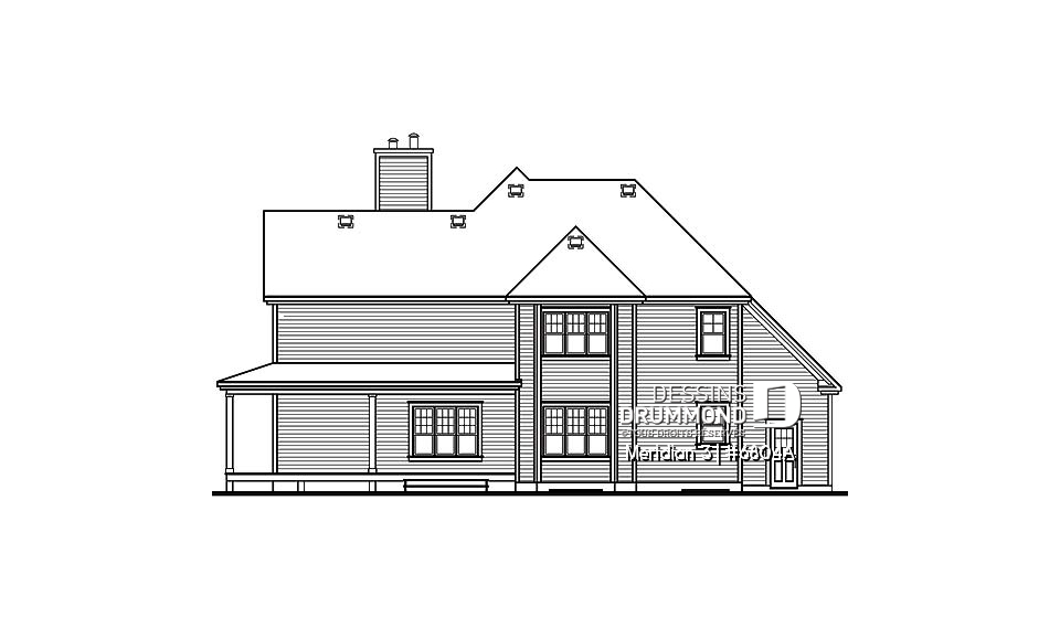 Élévation arrière - Meridian 3