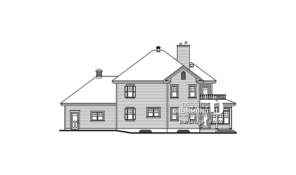 Élévation arrière - Bainbridge