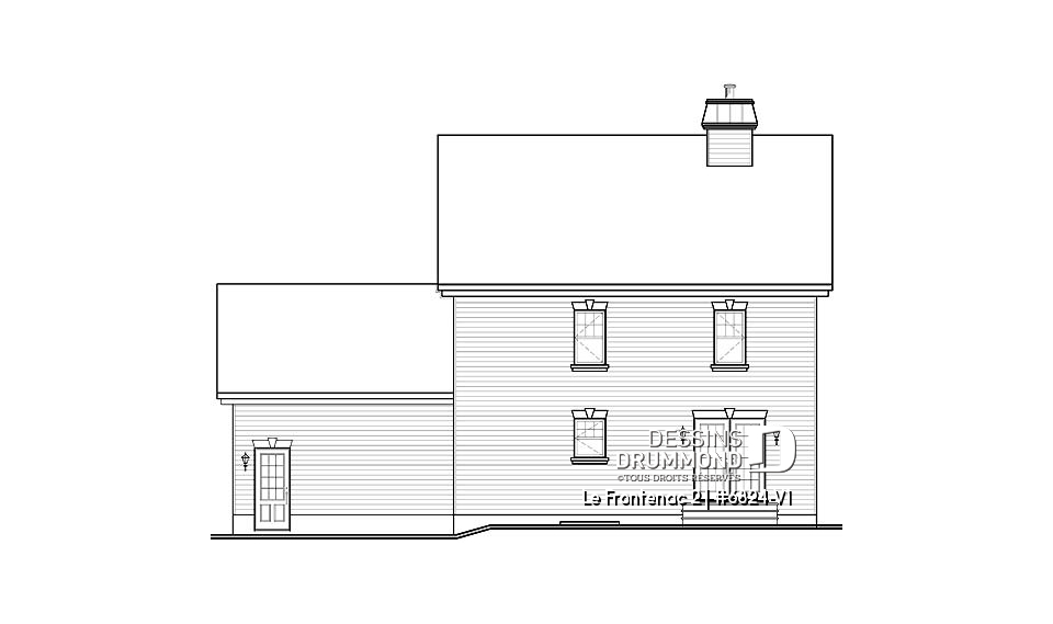 Élévation arrière - Le Frontenac 2