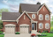 Vue avant - MODÈLE DE BASE - Plan de maison style anglais, garage double, 3 chambres, salle de lavage au RDC., garde-manger - Le Frontenac 2