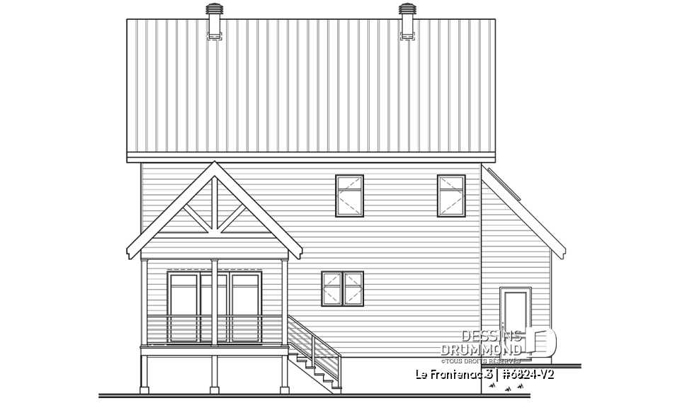 Élévation arrière - Le Frontenac 3