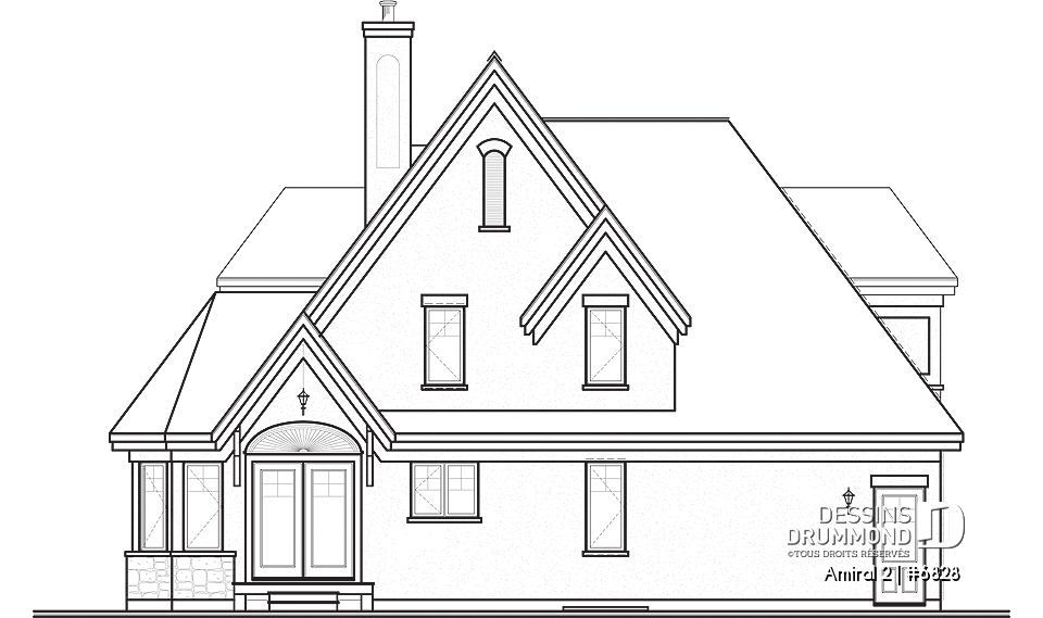 Élévation arrière - Amiral 2