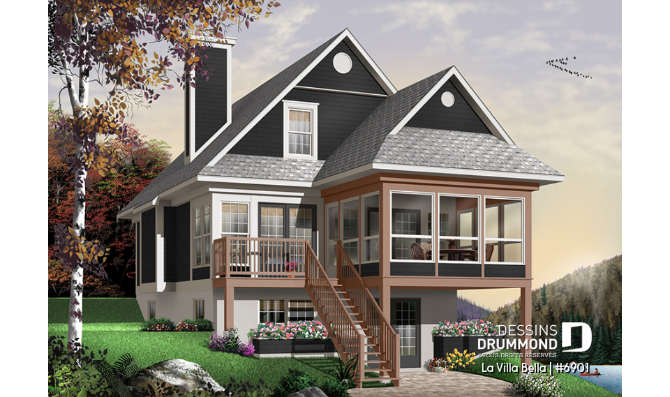 Version couleur no. 3 - Vue arrière - La Villa Bella