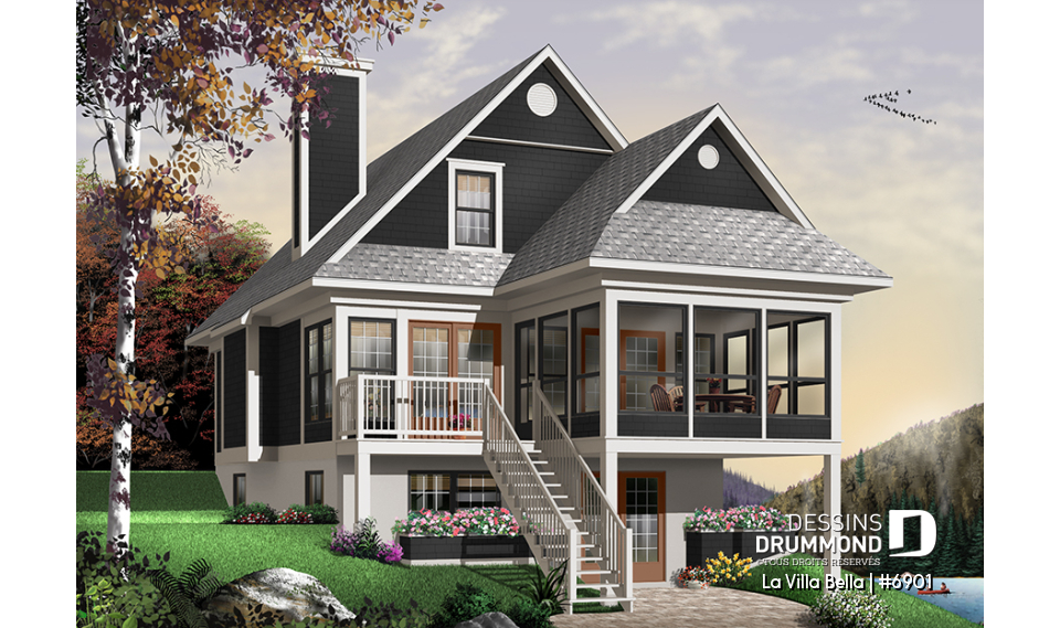 Version couleur no. 3 - Vue arrière - La Villa Bella